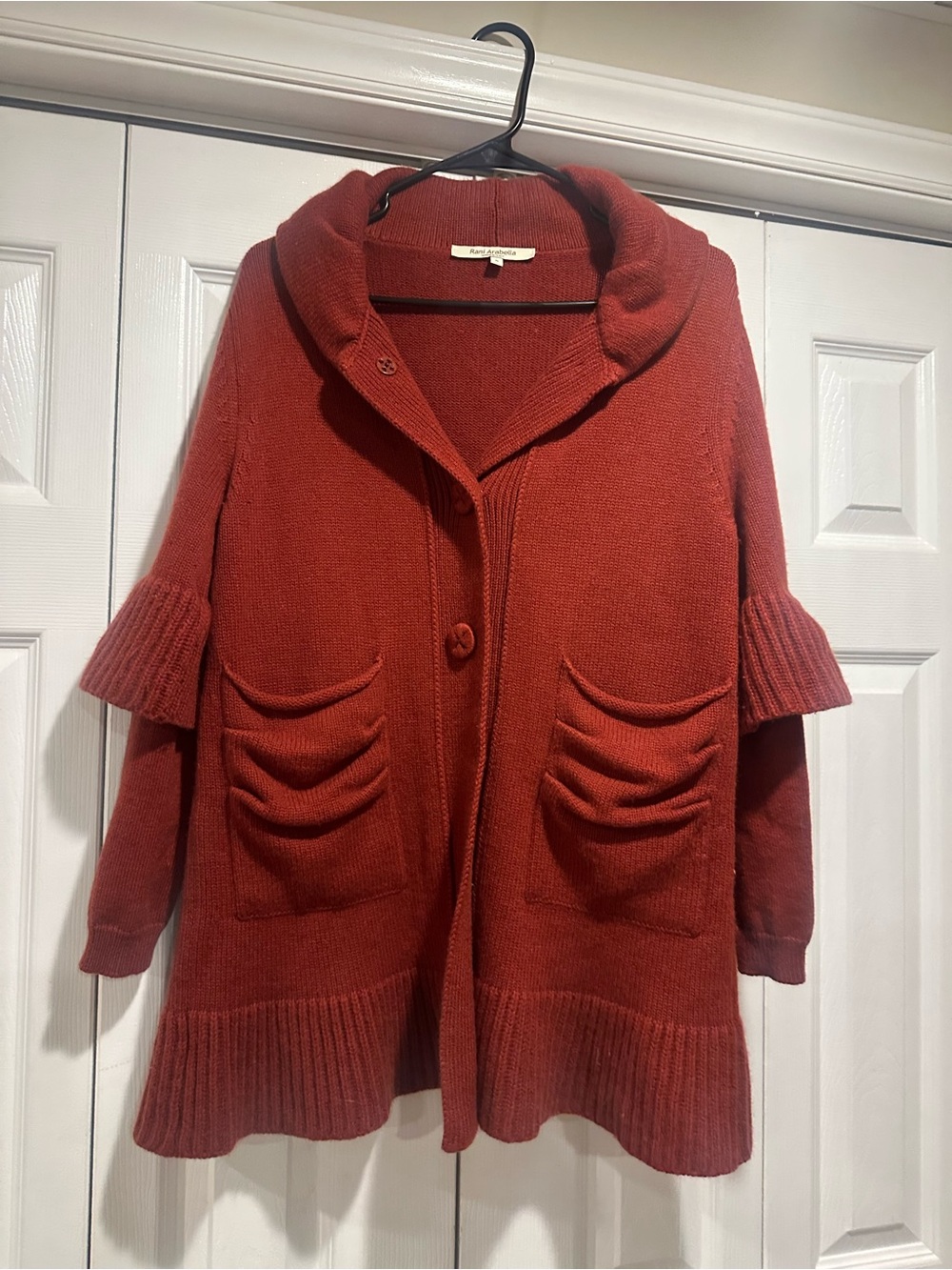 Rani Arabella Button-Front Shawl Collar Sweater Cardigan